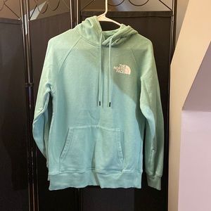 women’s small teal North Face Hoodie
